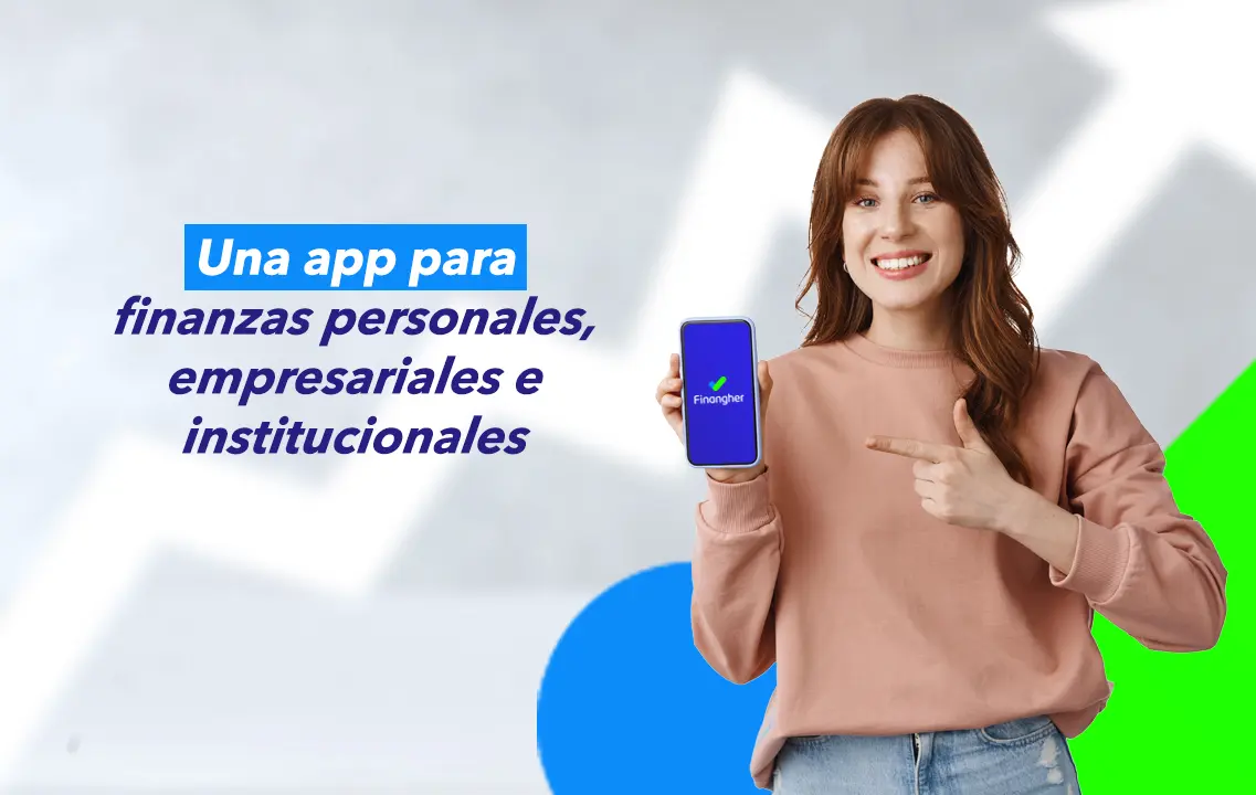 Comparación visual entre finanzas personales y empresariales con Finangher